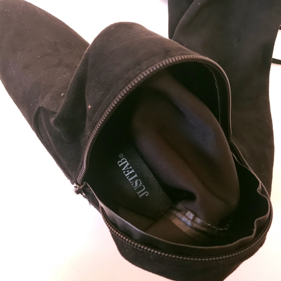 JustFab Over-The-Knee Suede-like Boot - Picture 13 of 15